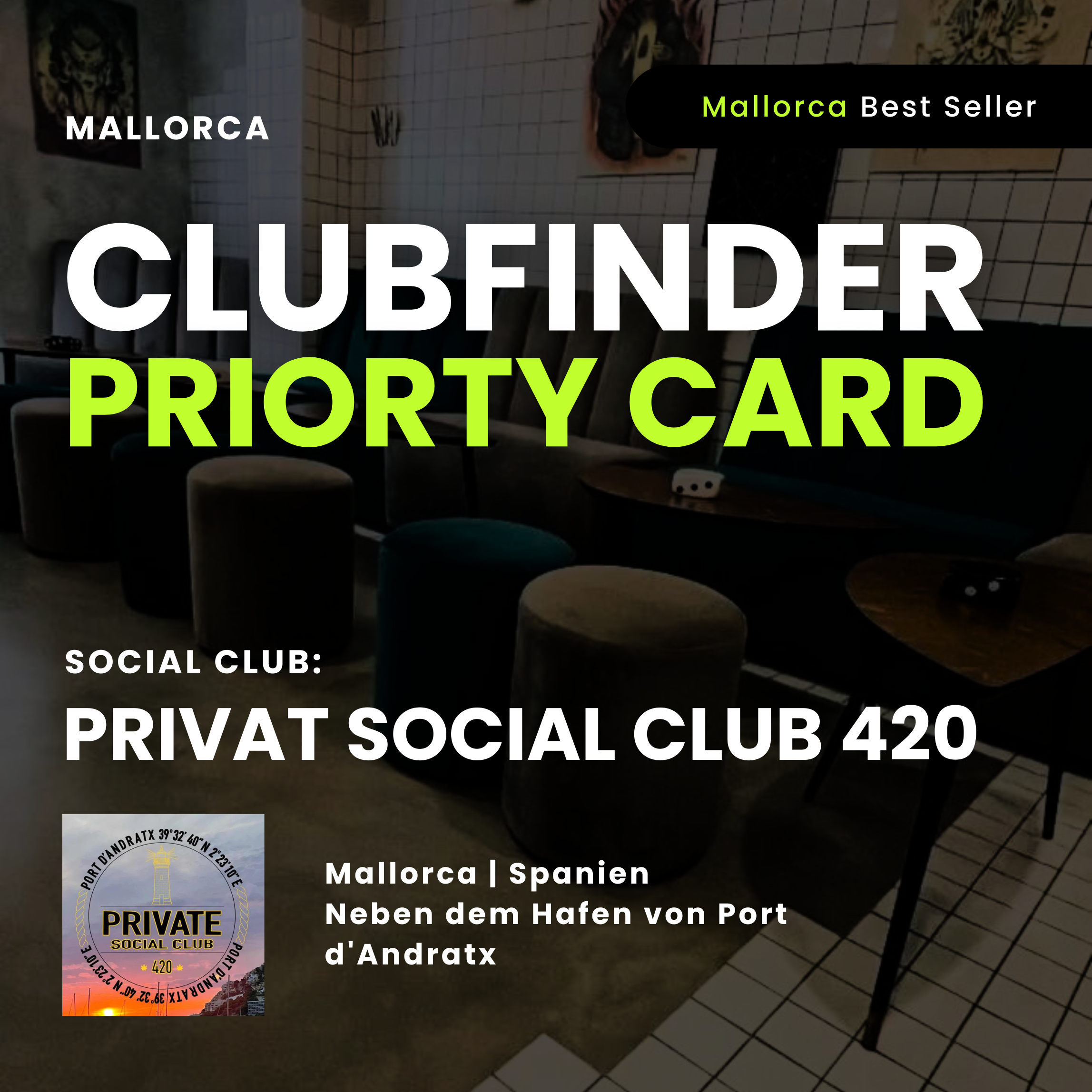 Clubfinder-Vorteilskarte | Privater Gesellschaftsclub 420