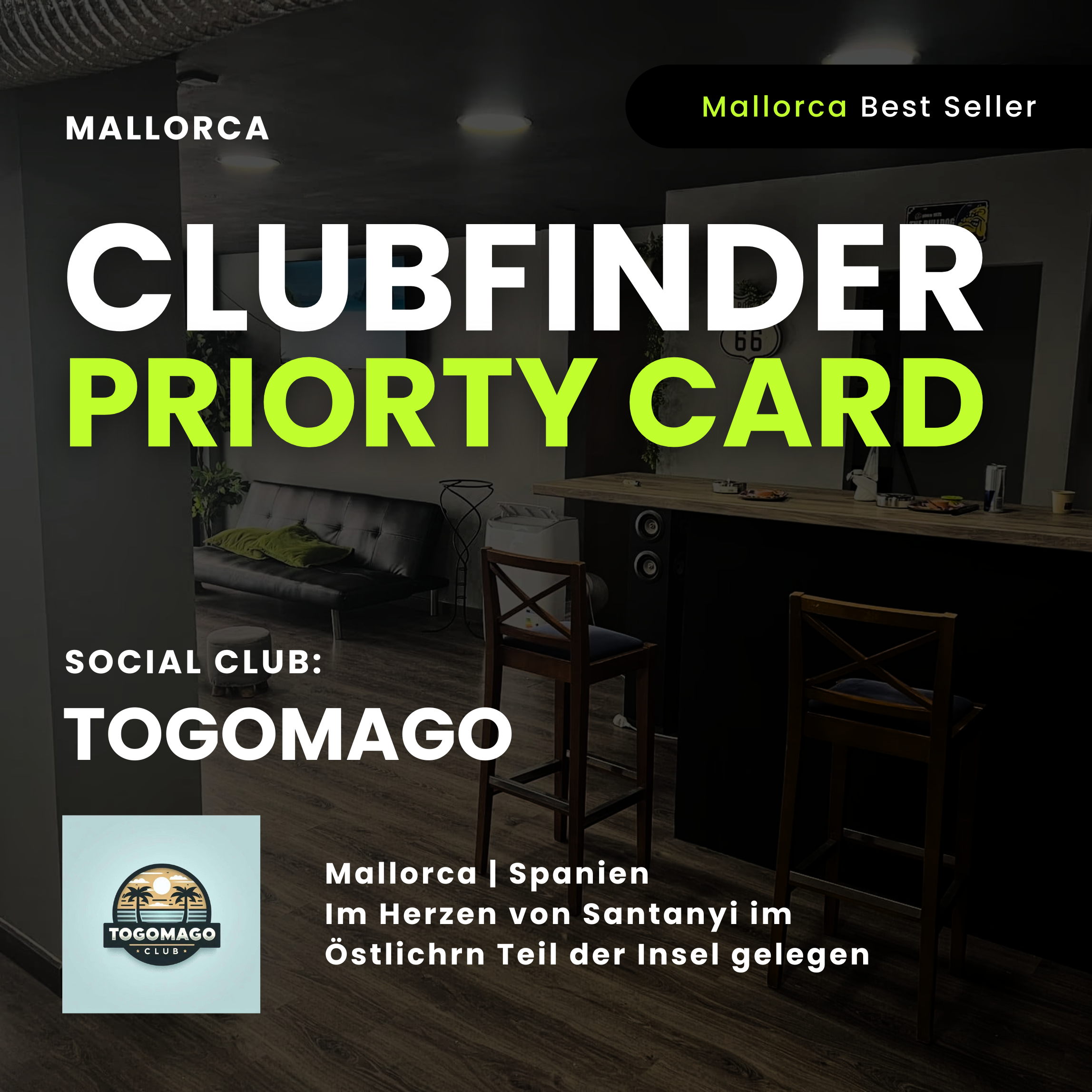 Clubfinder Priority Card | Togomago